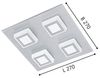 Eglo 94508 Wandleuchte/Deckenleuchte LED MASIANO alu-gebürstet L:27cm B:27cm H:5,5cm max. 4X3,3W Bild 2