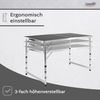 Campingtisch höhenverstellbar, Klapptisch 120 x 60 cm, Tapeziertisch Bild 3