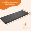 sleepling 2er Set Bankauflage 150x40 cm dunkelgrau, Sitzkissen Outdoor & Indoor, Bankpolster, Bezug waschbar, Unterseite Antirutsch, Made in EU Bild 2