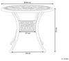 Gartentisch Metall Dunkelbraun ANCONA Bild 3