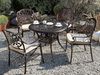 Gartentisch Metall Dunkelbraun ANCONA Bild 2