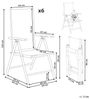 Gartenstuhl 6er Set CATANIA Metall Grau Bild 3