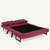 Dmora Schlafsofa 2-Sitzer Merak 133x78 cm Rot, Stauraum Bild 4