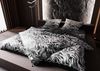 Moderne Mako Satin Wende Bettwäsche Zebra Muster schwarz weiß 140x200 + 70x90 Bild 2