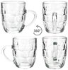 MamboCat Bierglas MamboCat 6er Set Dijon Bierkrug Glas mit Henkel & Relief 0,2L Party, Glas Bild 4
