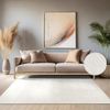 Paco Home Teppich In- & Outdoor, Moderne abstrakte Boho Designs mit 3D Struktur, robust & wetterfest, ideal für Terrasse Wohnzimmer & Küche, Grösse:120 cm Rund, Farbe:Creme 5 Bild 3