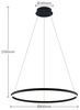 Arcchio Hängeleuchte Albiona, LED, Metall, Schwarz warmweiß IP20, LED 46,8 W gesamt, warmweiß Bild 5