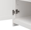 FurnitureR Weißer Midi- und Hochschrank, Modernes Design, Langlebiger Aufbau, Vielseitig Einsetzbar, Perfekt für Küche und Esszimmer, Elegante Stauraumlösung Bild 5