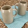 Grenzauer-Bierkrug Humpen 1 Stk. 0,5 Liter mit Eichstrich Steinkrug Bild 3