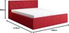 Polsterbett SKIDI , ROT 13, 180 x 200 Bild 2