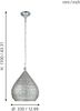 Eglo 49716 Hängeleuchte Vintage MELILLA Ø 33cm dimmbar in silber Bild 4