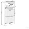 Schuhschrank LYNWOOD Heller Holzfarbton Bild 3