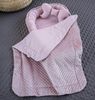 Loolay Bettnestchen Punkte ROSA/ MINKY Altrosa Polar Fleece Babynest Babyausstattung, (Nestchen SOLO/ o. in PREMIUM Geschenk SETS für Mädchen, 5-tlg, Neugeborene Nestchen, Babynestchen, Reisebett Unterlage), LOOLAY® - 100% Europäische Stoffe und Kleins... Bild 5