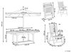 Gartentisch Set AMANTEA Akazienholz 160 220x90x74 cm Grau Bild 3
