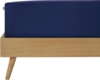 Schiesser 'Flexi' Spannbettlaken mit Gummizug, Jersey / Elasthan, Marineblau, 90x200 cm