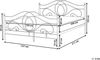Bett mit Lattenrost Metall LYRA 120 x 200 cm Schwarz Bild 3