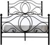 Bett mit Lattenrost Metall LYRA 120 x 200 cm Schwarz Bild 5