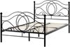Bett mit Lattenrost Metall LYRA 120 x 200 cm Schwarz Bild 4