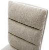 Drehstuhl Pela-Flex Webstoff Soft Beige Kreuzgestell breit Edelstahl 360° drehbar Wippfunktion Taschenfederkern Bild 5