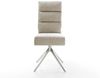 Drehstuhl Pela-Flex Webstoff Soft Beige Kreuzgestell breit Edelstahl 360° drehbar Wippfunktion Taschenfederkern Bild 3