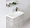 Badplaats Badmöbel Set mit Waschbecken und Unterschrank Montreal 01 60 x 35 cm Beton Grau - Waschbeckenunterschrank mit Waschbecken Bild 2