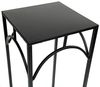 DanDiBo Blumenhocker Metall Schwarz Eckig 70 cm Blumenständer 96132 L Beistelltisch Blumensäule Modern Pflanzenständer Pflanzenhocker Bild 4