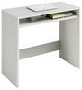 Dmora - Portland-Schreibtisch, linearer Schreibtisch mit Fester Ablage, Arbeits- oder Bürotisch für PC, 79 x 43 x 78 cm, weißer Holzeffekt Bild 5
