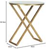 Safavieh EAF2539 Akzenttisch, Metall, Gold, 50 x 50 x 58.16 cm Bild 2