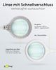 goobay 60359 LED Lupenleuchte - Lupenlampe mit Standfuß - Standlupe Licht - 6 W Leistungsaufnahme - Farbtemperatur 6200 K – Lichtstrom 480 lm, Weiß Bild 5