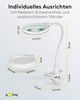 goobay 60359 LED Lupenleuchte - Lupenlampe mit Standfuß - Standlupe Licht - 6 W Leistungsaufnahme - Farbtemperatur 6200 K – Lichtstrom 480 lm, Weiß Bild 3