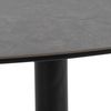 Barnsley Couchtisch 77x84 Glas Schwarz Tisch Beistelltisch Sofatisch Wohnzimmer Bild 2