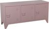 DRW TV-Schrank mit 3 Türen aus Metall, Rosa, 40 x 120 x 58 cm Bild 2