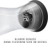 WMF Wasserkaraffe Basic, (Silikondeckel mit Closeup-Verschluss, 2-tlg, 1x Karaffe Glas mit Deckel, 1x Reinigungsbürste), (V 1,0l, Höhe 30,2 cm, Ø 8,8 6,0 9,5 cm) Bild 5