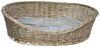 Hundekorb "Koboo Grey" aus Weide, Gr. XL 90x70 cm, Hundebett für mittelgroße Hunde, Tierbett mit Kissen, Weidenkorb Bild 2