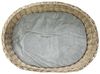 Hundekorb "Koboo Grey" aus Weide, Gr. XL 90x70 cm, Hundebett für mittelgroße Hunde, Tierbett mit Kissen, Weidenkorb Bild 5