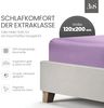 Bettwaesche-mit-Stil Mako-Satin Spannbettlaken flieder rosa 120x200cm Bild 2