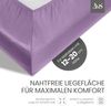 Bettwaesche-mit-Stil Mako-Satin Spannbettlaken flieder rosa 120x200cm Bild 3