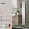 FACKELMANN LUXOR Hochschrank 20 cm breit, Braun hell, Türanschlag rechts + Spiegel Bild 3