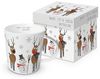 Kaffeebecher Schneemann + Rentiere Bild 1