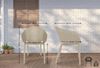 CLP Bistrostuhl Sky Pro 4er Set – Moderner Gartenstuhl aus Kunststoff, stapelbar,taupe Bild 2