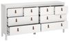 Dmora - Kommode Marielle, Wohnzimmerbuffet, Wohnzimmer-Sideboard, Moderne Küchen-Speisekammer, 160x38 h80 cm, Weiß Bild 5