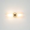 Licht-Erlebnisse Wandleuchte DAVILLA, ohne Leuchtmittel, Spiegelleuchte Badezimmer in Messing Bild 4