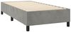 vidaXL Boxspringbett mit Matratze Hellgrau 80x200 cm Samt 3143169 Bild 4