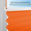 Plisseerollo ohne Bohren Klemmfix 55x130 cm(BxH) Orange Jalousie Sonnenschutz Easyfix Faltrollo Lichtdurchlässig Rollo für Fenster & Tür Bild 5