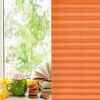 Plisseerollo ohne Bohren Klemmfix 55x130 cm(BxH) Orange Jalousie Sonnenschutz Easyfix Faltrollo Lichtdurchlässig Rollo für Fenster & Tür Bild 3