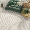 Paco Home Teppich In- & Outdoor, Moderne abstrakte Boho Designs mit 3D Struktur, robust & wetterfest, ideal für Terrasse Wohnzimmer & Küche, Grösse:240x340 cm, Farbe:Creme 5 Bild 4