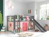 Vipack Spielbett 'Pino' inkl. Rutsche mit Textilset Vorhang und 3 Taschen 'Spring' Bild 4