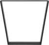 2er-Set Tischgestell 55 - 75 x 72 cm Stahl Schwarz Matt en. casa Bild 3
