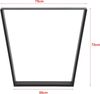 2er-Set Tischgestell 55 - 75 x 72 cm Stahl Schwarz Matt en. casa Bild 4