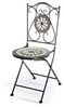 Kobolo Balkonset Tischgruppe Set MOSAIK Metall Mosaik grau schwarz, (3-tlg) Bild 5